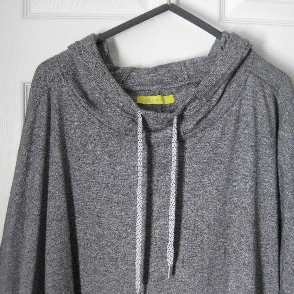 Poncho style hoodie with front pockets